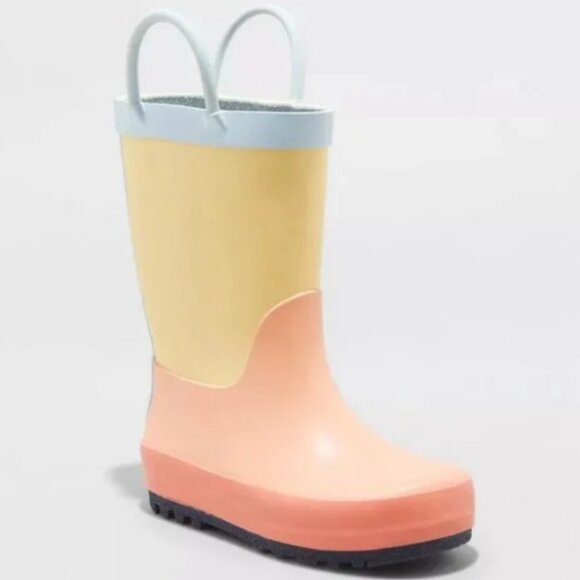 Cat & Jack Other - Toddler Girls' Ali Colorblock Rain Boots - Cat & Jack™ 12